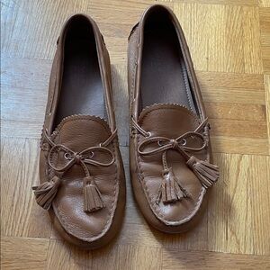 COACH Classic Brown Tassel Moccasin Loafers - Women